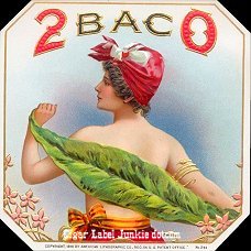 2BacO cigar label