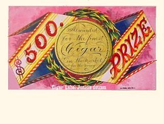 $500 Prize cigar box label