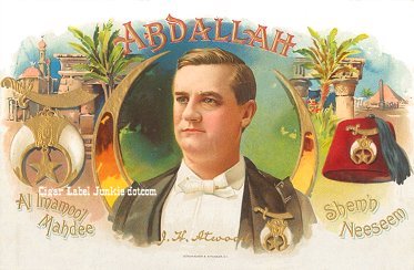 Abdallah- cigar box label