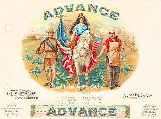 Advance cigar box label
