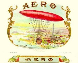Aero cigar box label