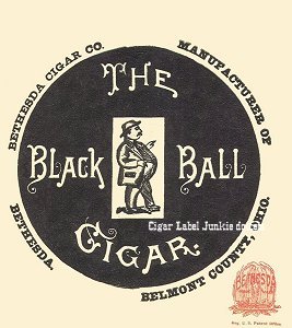 Black Ball- cigar box label