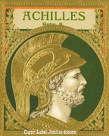 Achilles- cigar box label