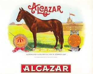 Alcazar inner cigar label