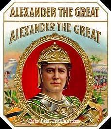 Alex the Great- cigar box label