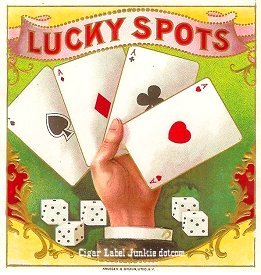 Lucky Spots- cigar box label