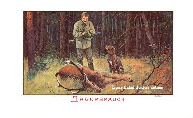 Jagerbrauch- cigar box label