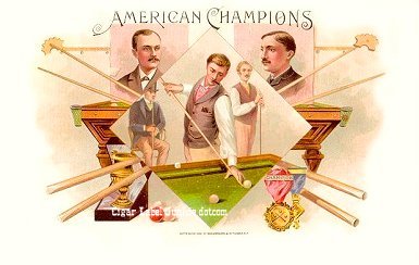 Am Champions cigar box label