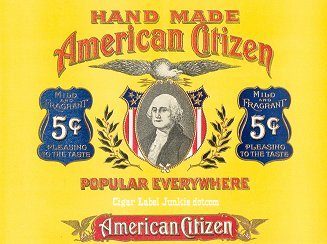 Am Citizen inner cigar label