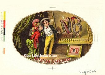 Am Gentleman-cigar box label