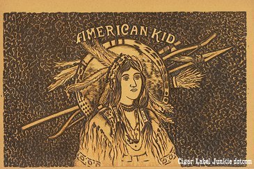 Am Kid inner cigar label