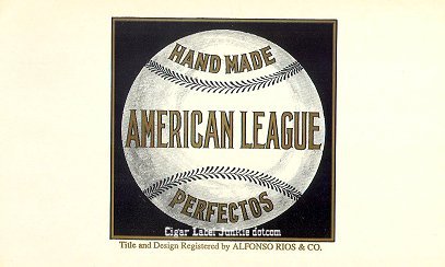 Am League cigar box label