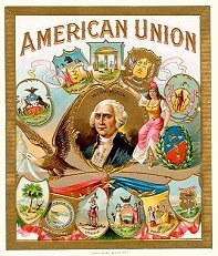 American Union cigar box label