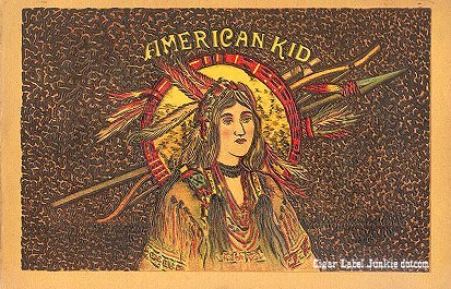 American Kid- cigar box label