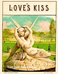 Love's Kiss- cigar box label