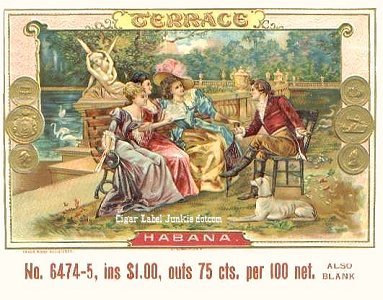 Terrace- cigar box label