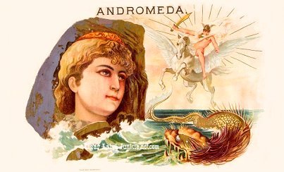 Andromeda-cigar box label