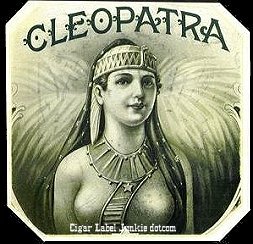Cleo- cigar box label