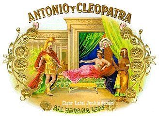 Antonio & Cleopatra-cigar box label
