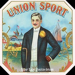 Union Sport- cigar box label