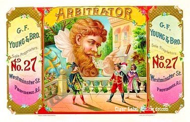 Arbitrator-cigar box label