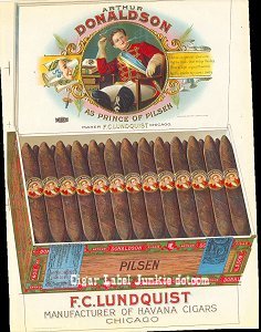 Art Donaldson ad cigar box label