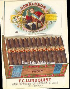 Art Donaldson inner cigar label