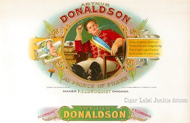 Arthur D. cigar box label