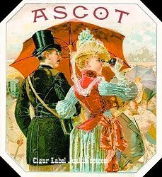 Ascot- cigar box label
