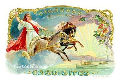 Esquisitos- cigar box label