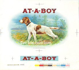 At A Boy- cigar box label