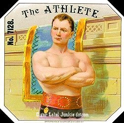 Athlete Out- cigar box label