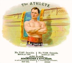 The Athlete-cigar box label