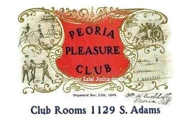Peoria Club- cigar box label