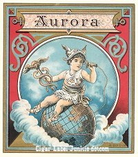 Aurora outer cigar label