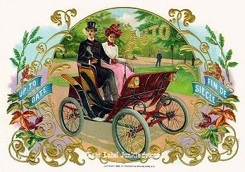 Auto cigar box label