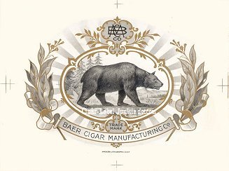 Baer Cigar- cigar box label