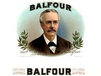 Balfour cigar box label