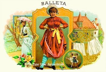 Balleta cigar box label