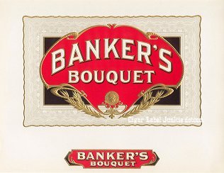 Bankers Bouquet inner cigar label