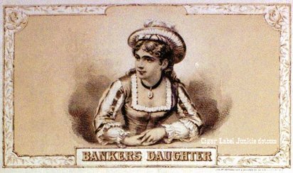 Bankers Daughter cigar box label