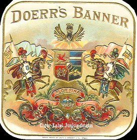 Doerrs Banner- cigar box label