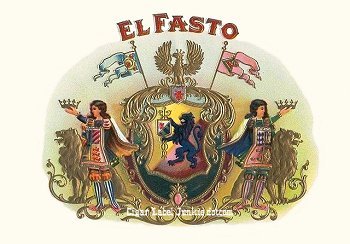 El Fasto- cigar box label