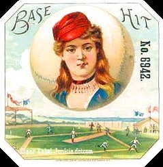 Base Hit- cigar box label