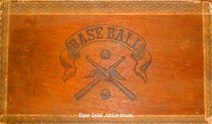 Baseball-cigar box label