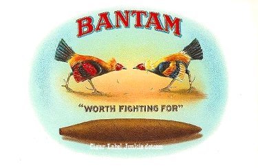Bantam- cigar box label