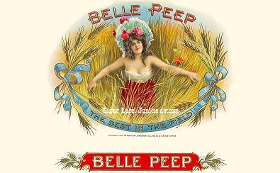 Bellle Peep- cigar box label