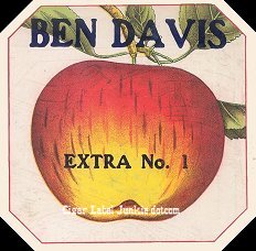 Ben Davis cigar box label