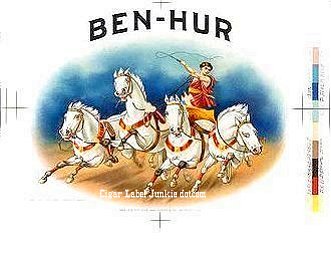 Ben Hur proof- cigar box label