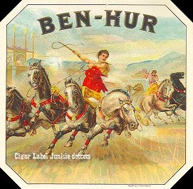 Ben Hur- cigar box label